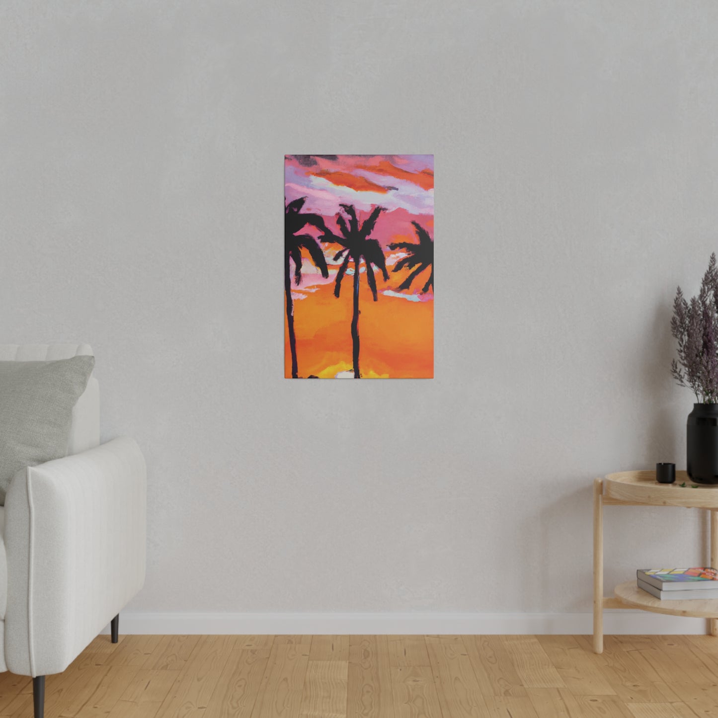 4491U - Miami Beach Sunset Painting Print | Miami | Beach | Sunset | Poster | Home Decor | Wall Art | Canvas