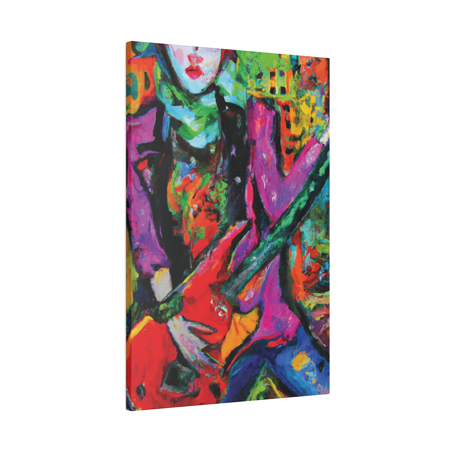 3861D - Rockstar Oil Painting Style Print | Poster | Home Decor | Wall Art | Music Art | Canvas