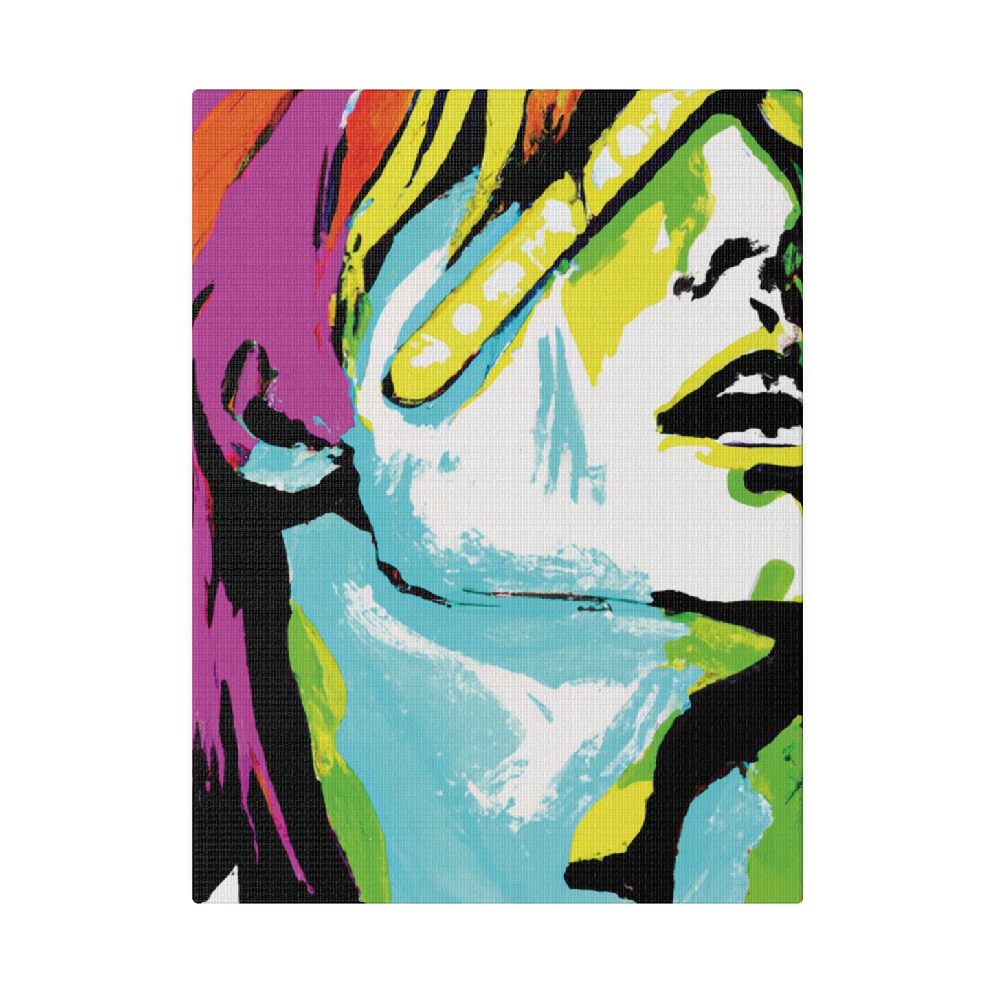 2120E - Rockstar Painting Print | Face | Abstract | Poster | Home Decor | Wall Art | Music Art | Canvas