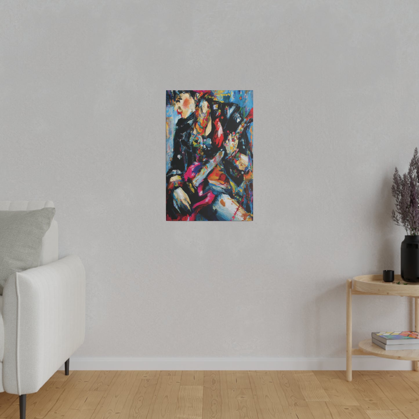 7248A - Rockstar Oil Painting Style Print | Poster | Home Decor | Wall Art | Music Art | Canvas
