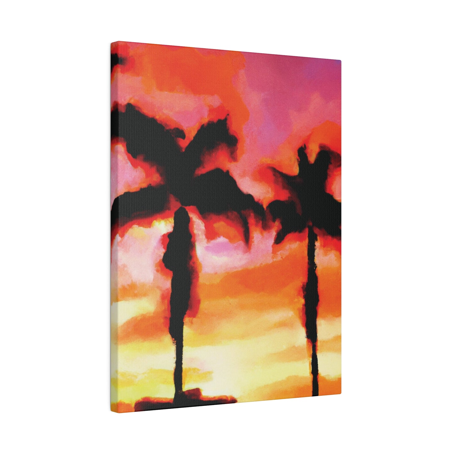 1413Q - Miami Beach Sunset Painting Print | Miami | Beach | Sunset | Poster | Home Decor | Wall Art | Canvas