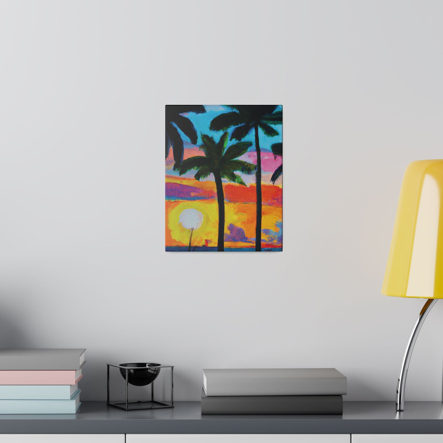 9043Y - Miami Beach Sunset Painting Print | Miami | Beach | Sunset | Poster | Home Decor | Wall Art | Canvas