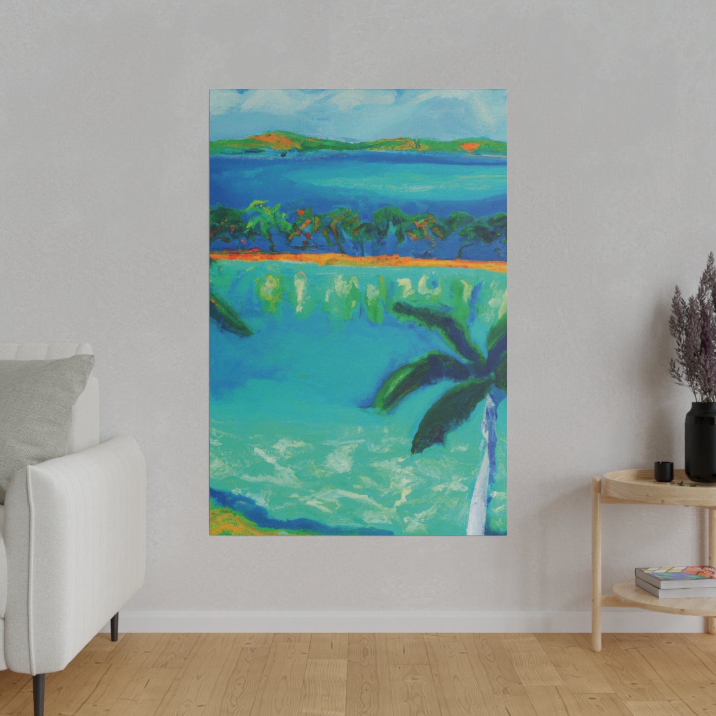 3784F - Bahamas Ocean Painting Print | Bahamas | Ocean | Beach | Poster | Home Decor | Wall Art | Canvas