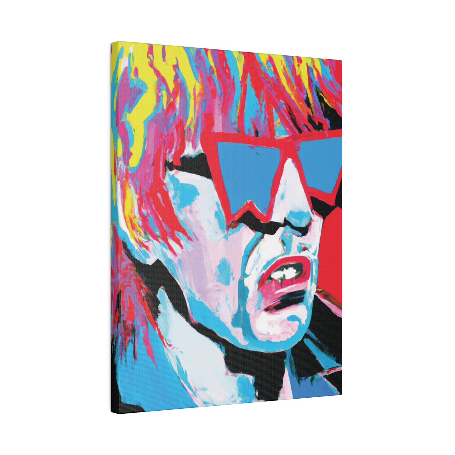 8517X - Rockstar Painting Print | Face | Abstract | Poster | Home Decor | Wall Art | Music Art | Canvas