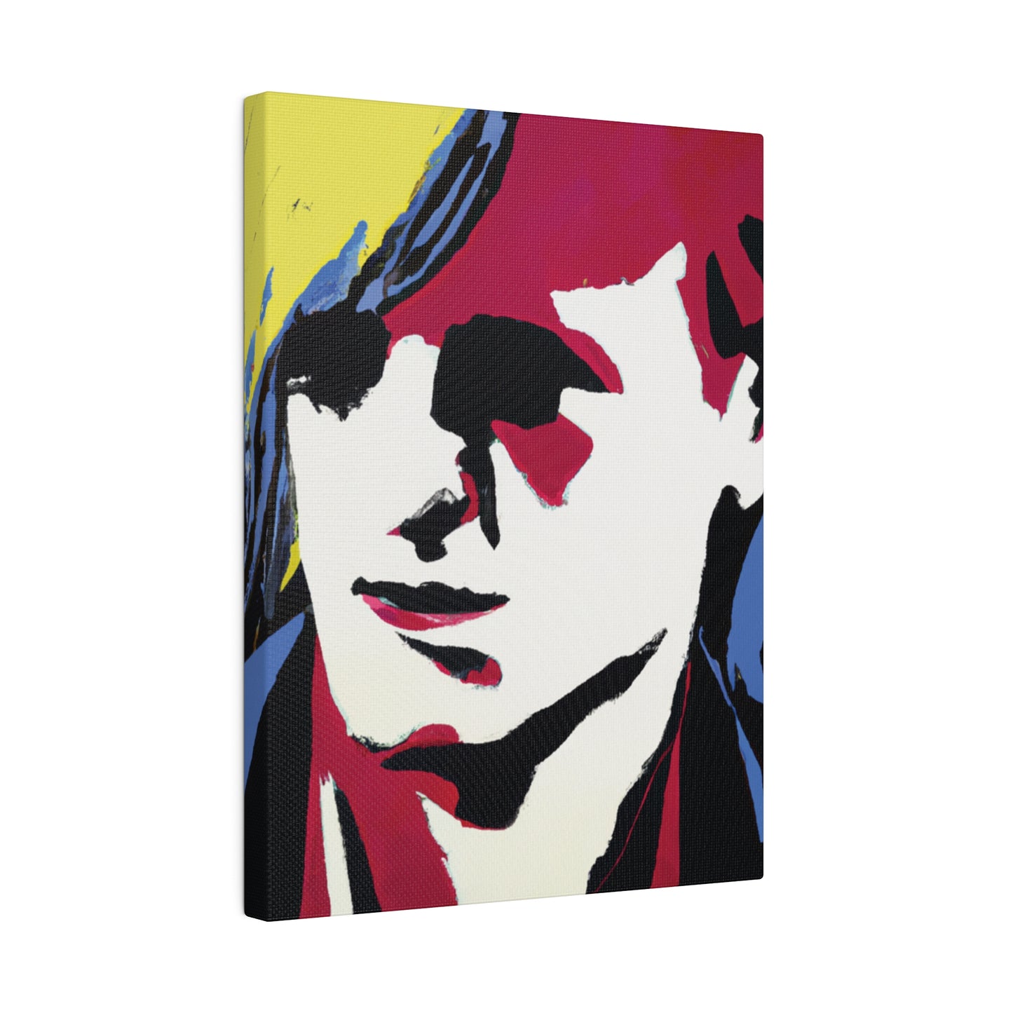 8246E - Rockstar Painting Print | Face | Abstract | Poster | Home Decor | Wall Art | Music Art | Canvas