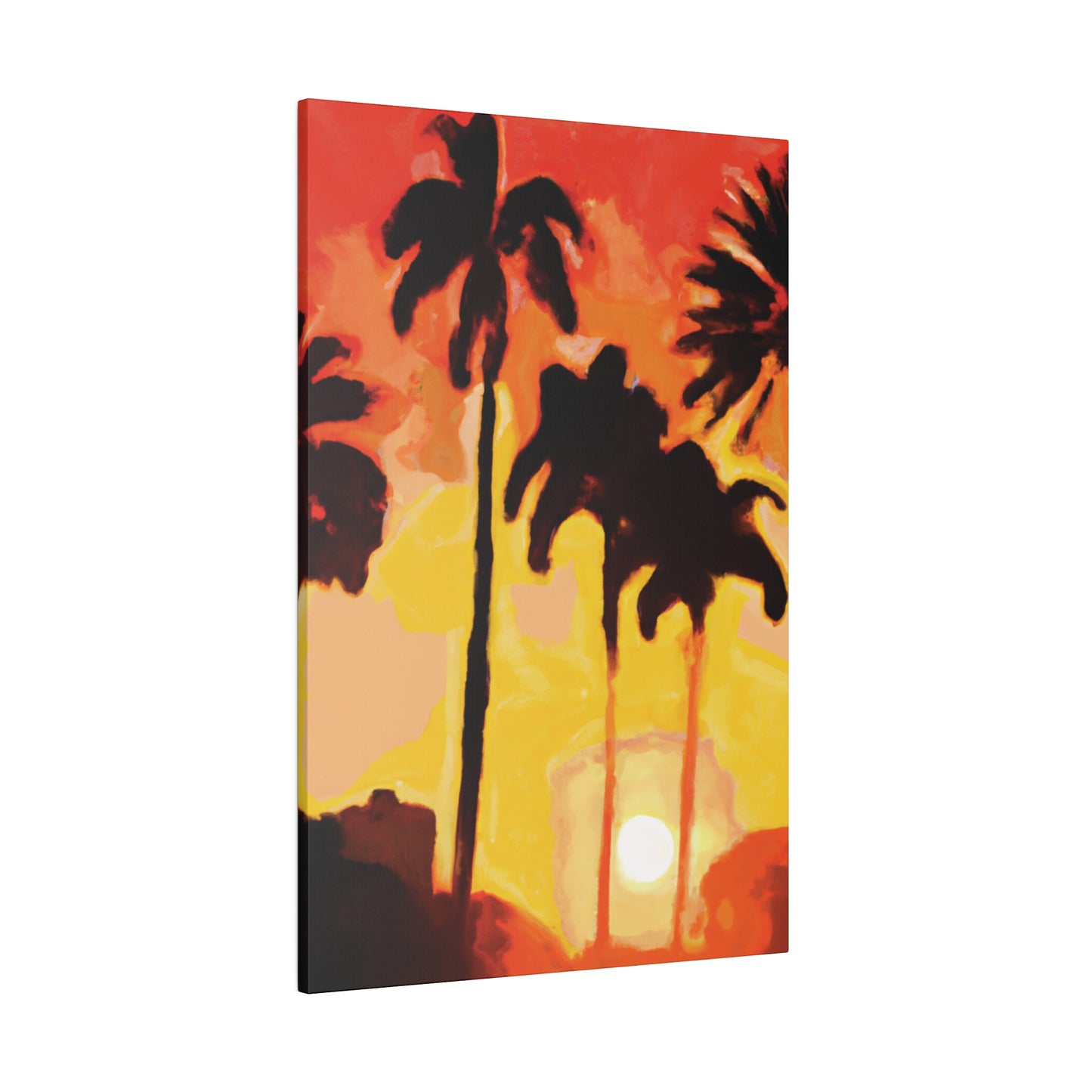 3259B - Miami Beach Sunset Painting Print | Miami | Beach | Sunset | Poster | Home Decor | Wall Art | Canvas