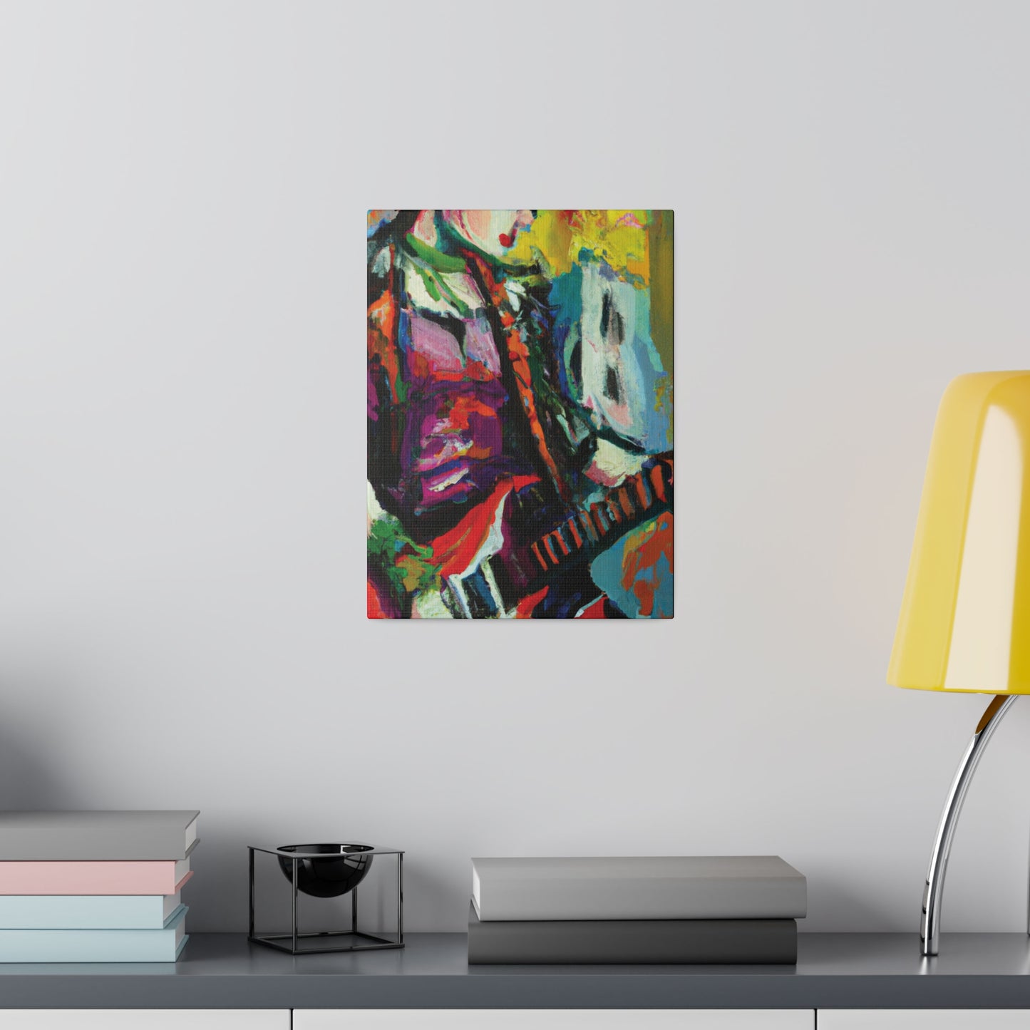 2671G - Rockstar Oil Painting Style Print | Poster | Home Decor | Wall Art | Music Art | Canvas