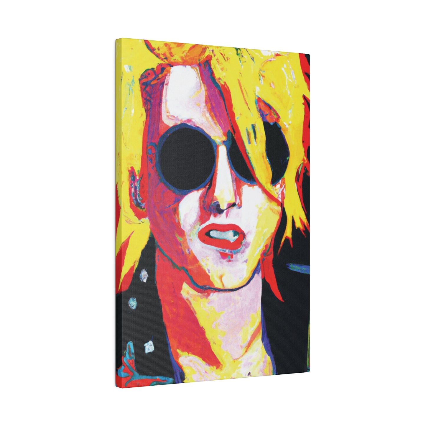 4786R - Rockstar Painting Print | Face | Abstract | Poster | Home Decor | Wall Art | Music Art | Canvas