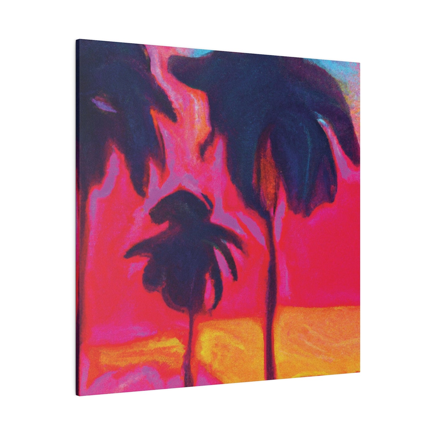 4879H - Miami Beach Sunset Painting Print | Miami | Beach | Sunset | Poster | Home Decor | Wall Art | Canvas