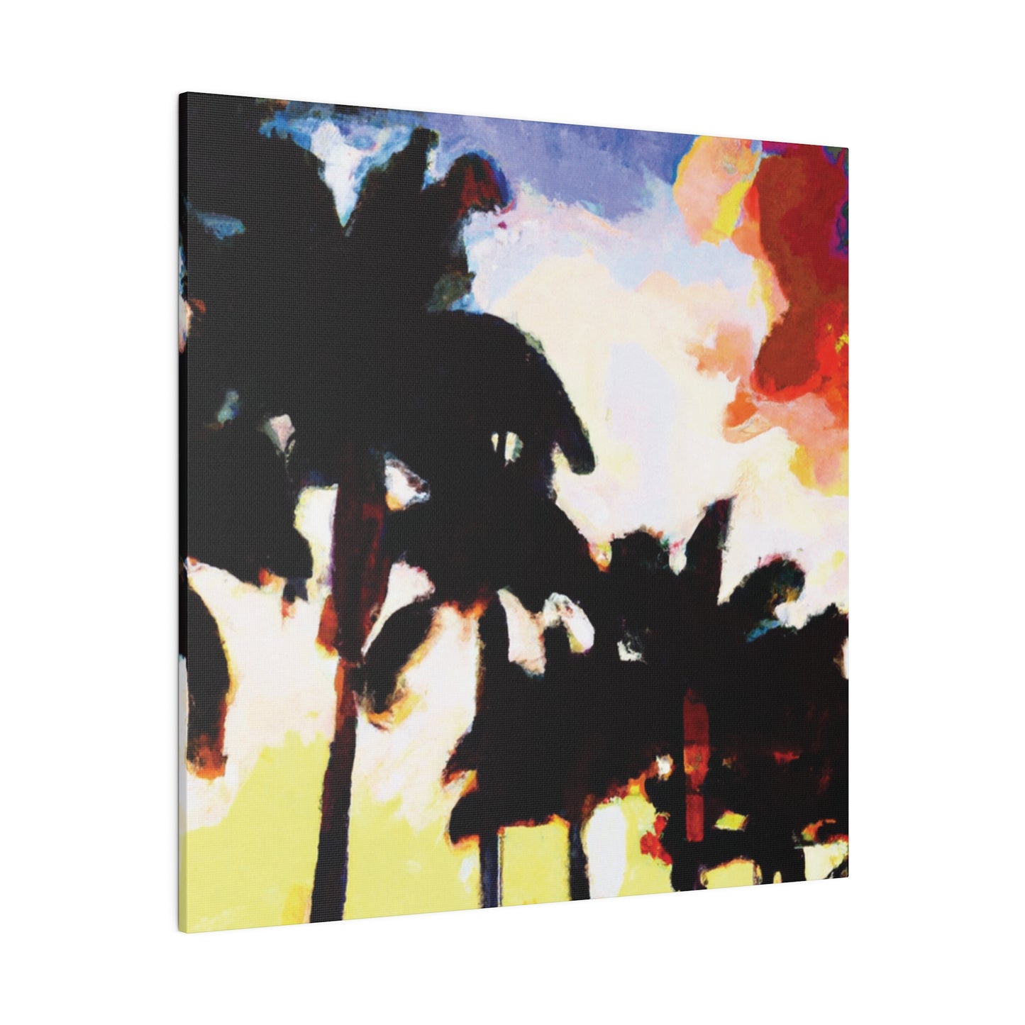 9127M - Miami Beach Sunset Painting Print | Miami | Beach | Sunset | Poster | Home Decor | Wall Art | Canvas