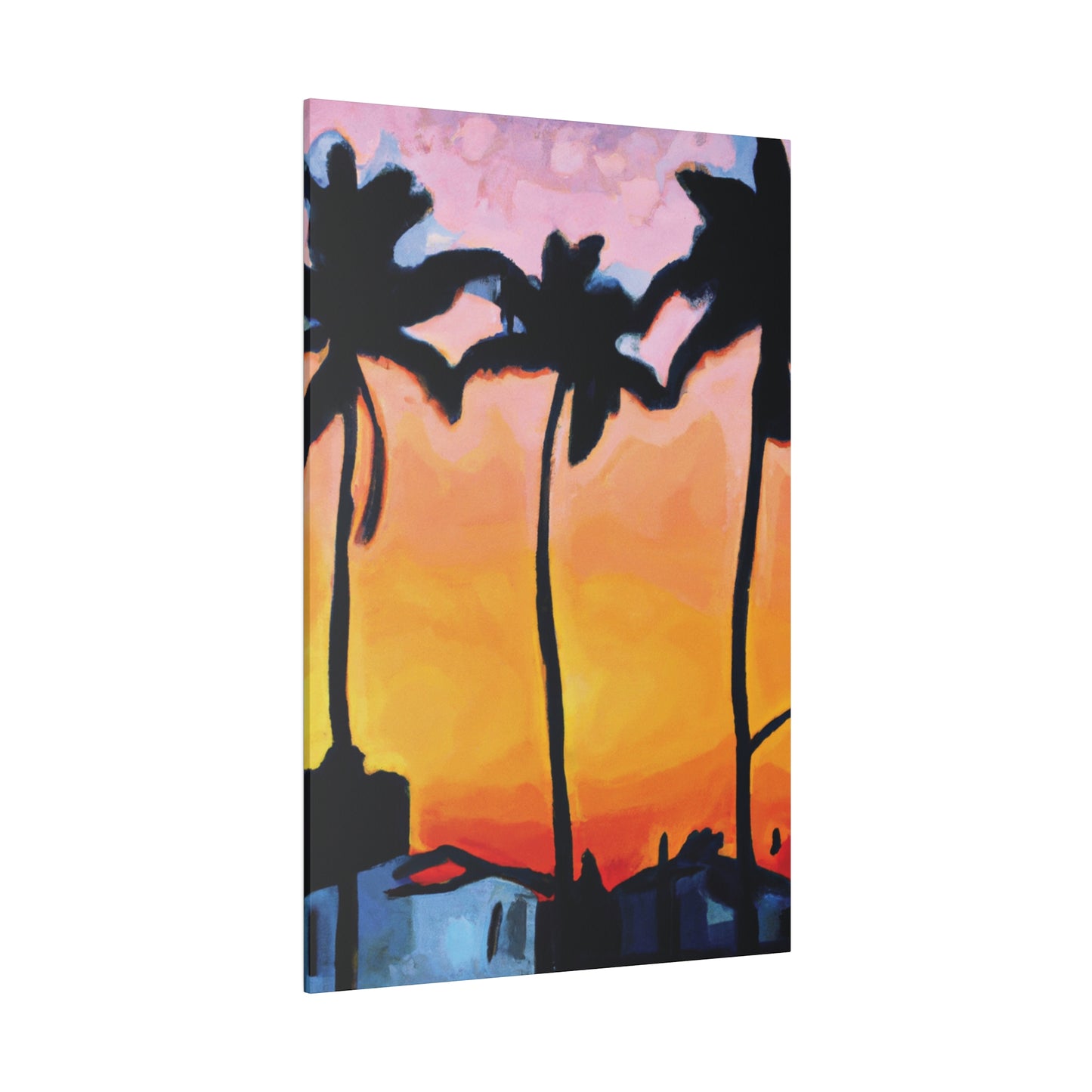 9545F - Miami Beach Sunset Painting Print | Miami | Beach | Sunset | Poster | Home Decor | Wall Art | Canvas