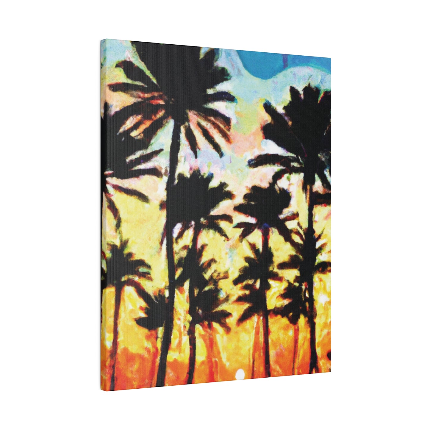 4555V - Miami Beach Sunset Painting Print | Miami | Beach | Sunset | Poster | Home Decor | Wall Art | Canvas
