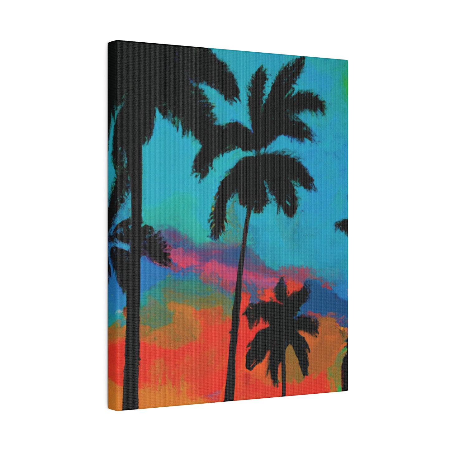 2838A - Miami Beach Sunset Painting Print | Miami | Beach | Sunset | Poster | Home Decor | Wall Art | Canvas