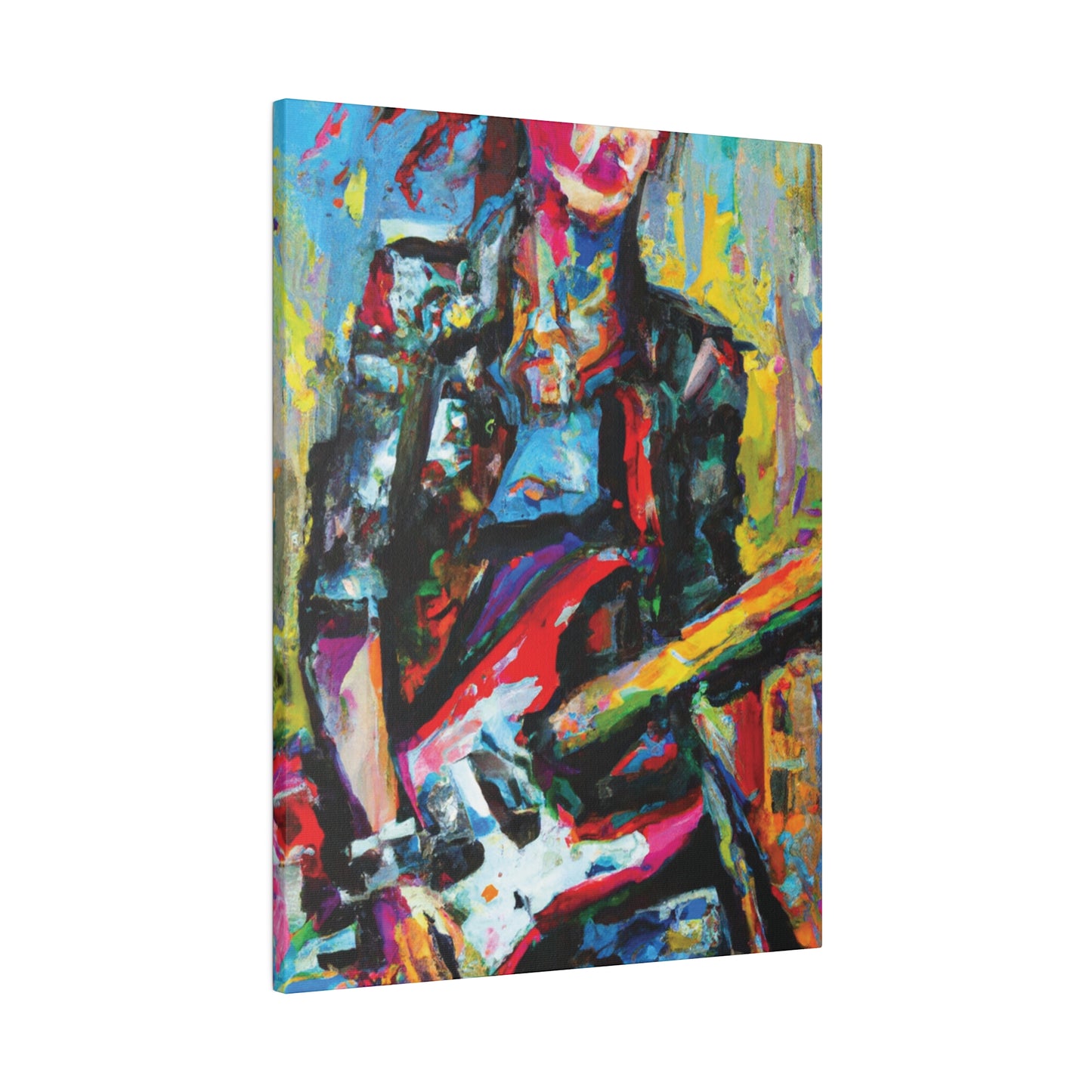 9010O - Rockstar Oil Painting Style Print | Poster | Home Decor | Wall Art | Music Art | Canvas