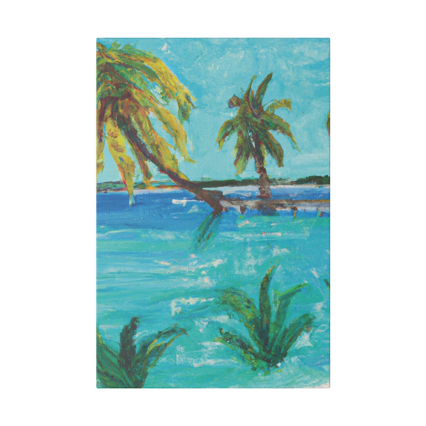 3256T - Bahamas Ocean Painting Print | Bahamas | Ocean | Beach | Poster | Home Decor | Wall Art | Canvas