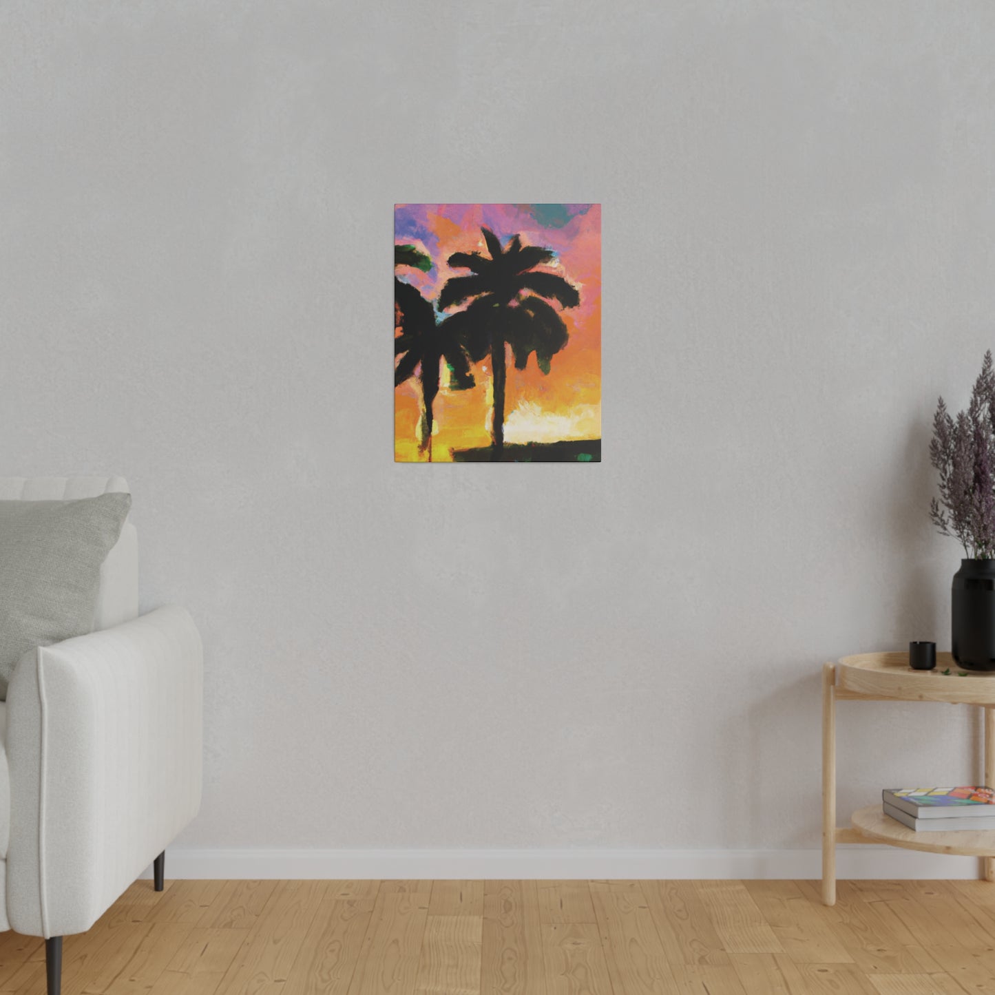 1532W - Miami Beach Sunset Painting Print | Miami | Beach | Sunset | Poster | Home Decor | Wall Art | Canvas