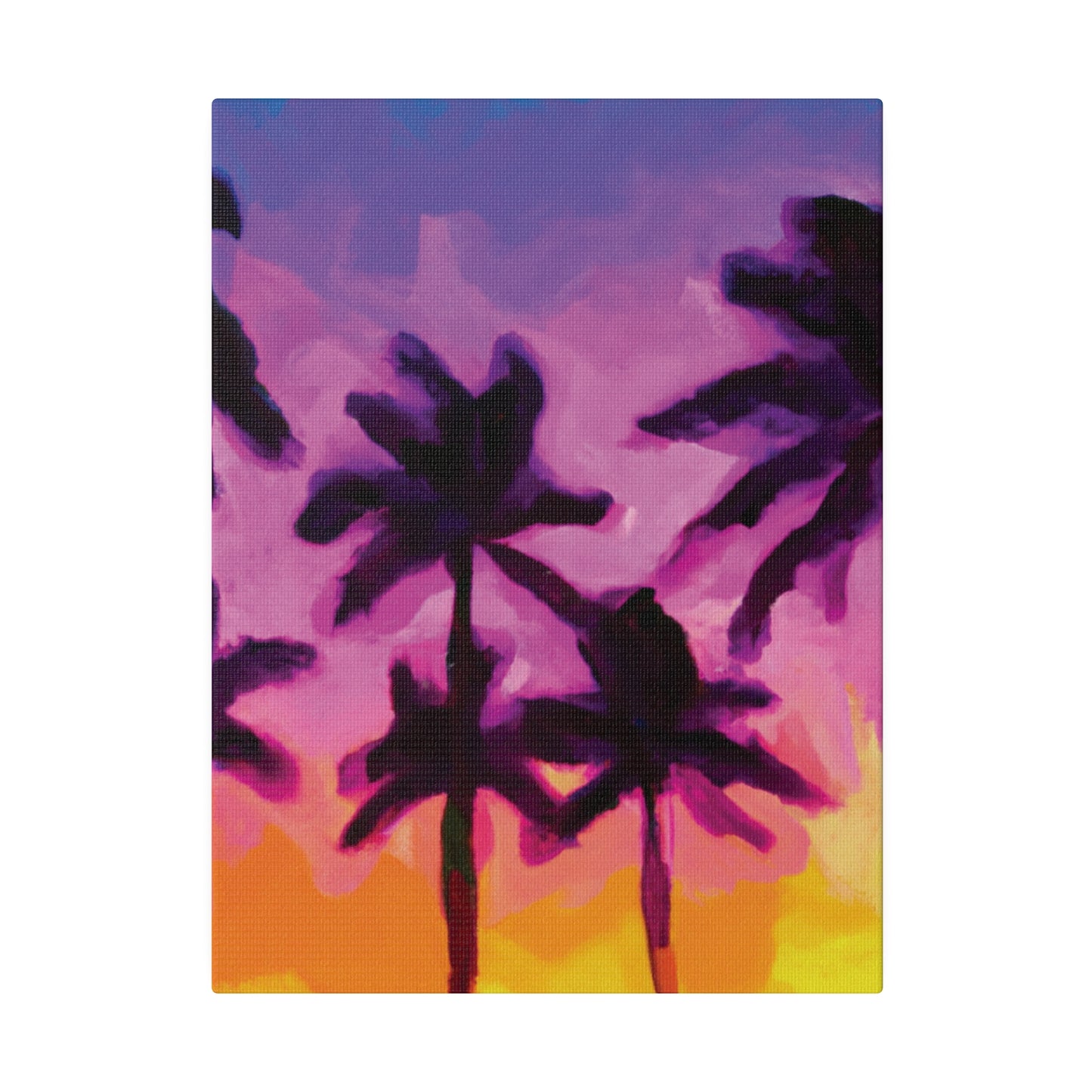 7395T - Miami Beach Sunset Painting Print | Miami | Beach | Sunset | Poster | Home Decor | Wall Art | Canvas