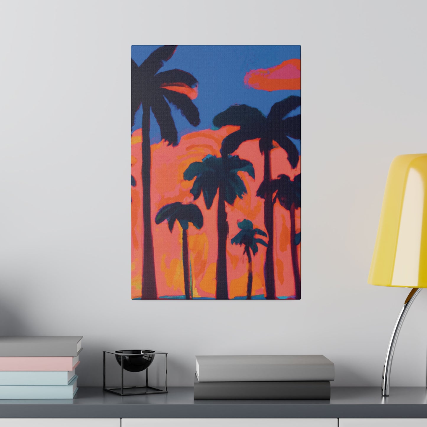 3239C - Miami Beach Sunset Painting Print | Miami | Beach | Sunset | Poster | Home Decor | Wall Art | Canvas