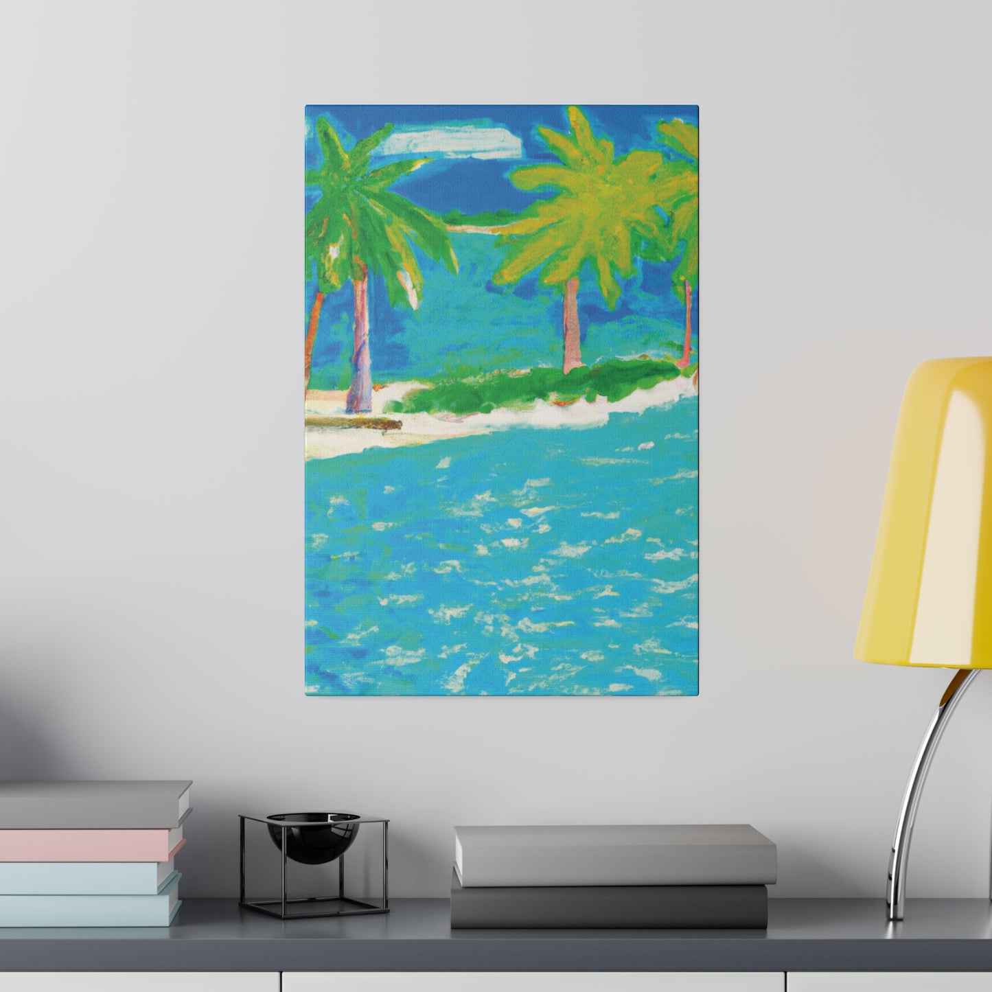 3271K - Bahamas Ocean Painting Print | Bahamas | Ocean | Beach | Poster | Home Decor | Wall Art | Canvas