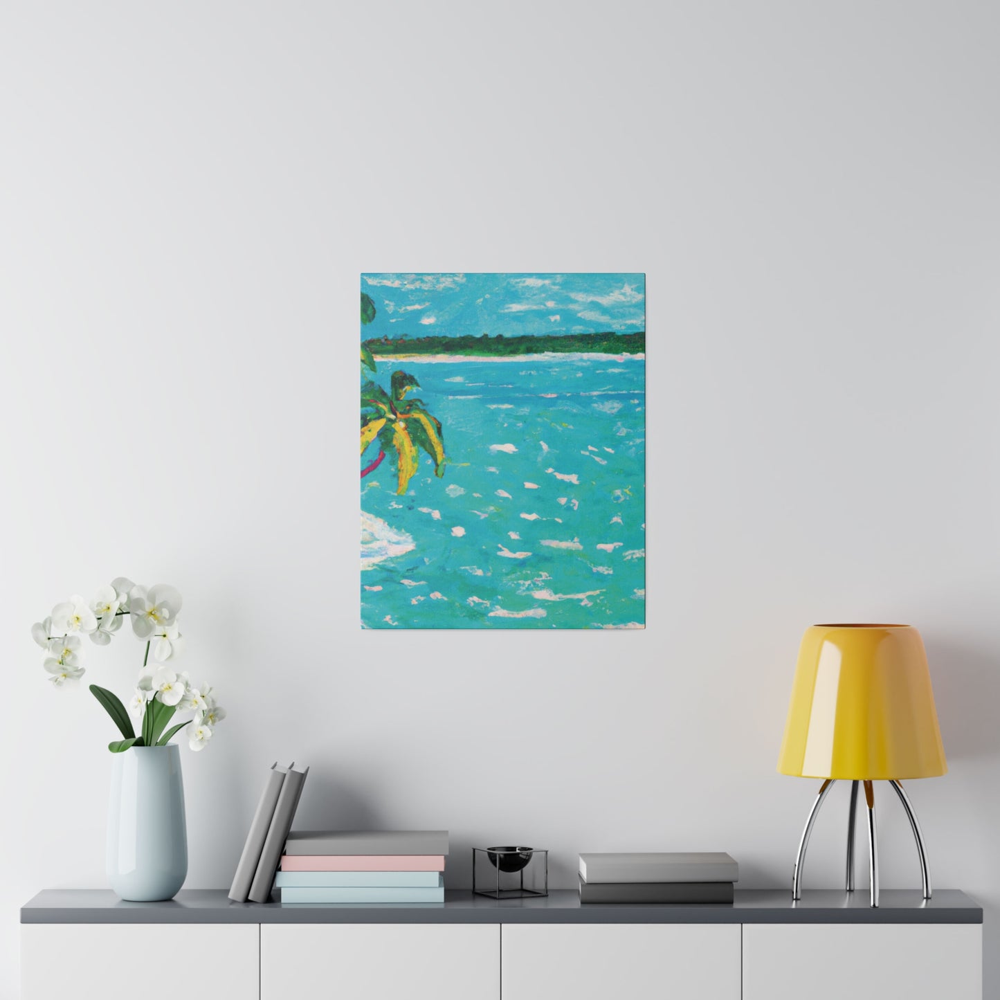 8278H - Bahamas Ocean Painting Print | Bahamas | Ocean | Beach | Poster | Home Decor | Wall Art | Canvas