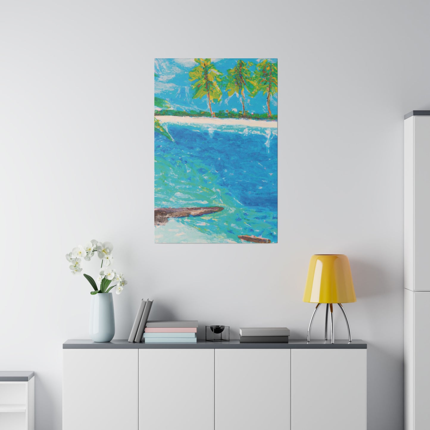 5065C - Bahamas Ocean Painting Print | Bahamas | Ocean | Beach | Poster | Home Decor | Wall Art | Canvas