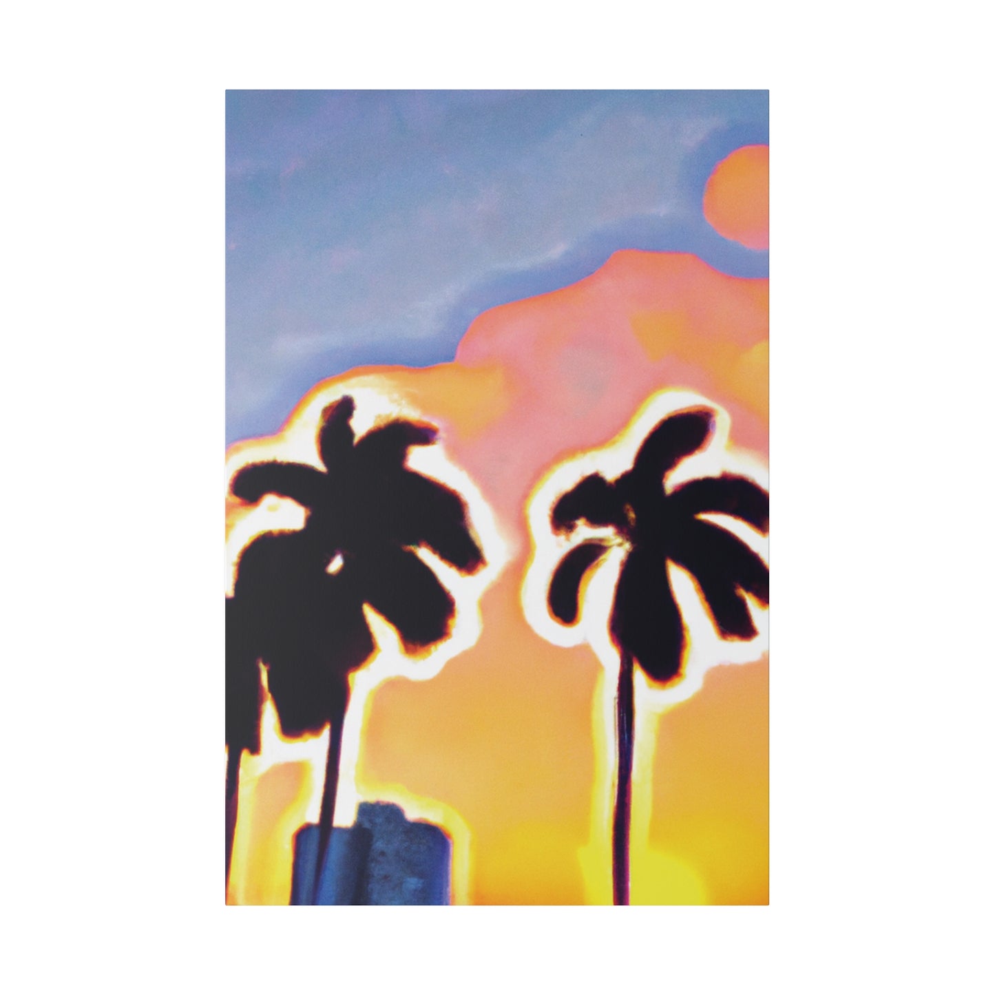 2766U - Miami Beach Sunset Painting Print | Miami | Beach | Sunset | Poster | Home Decor | Wall Art | Canvas