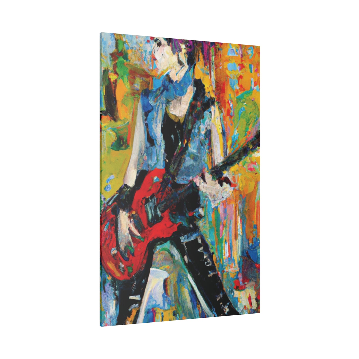4721P - Rockstar Oil Painting Style Print | Poster | Home Decor | Wall Art | Music Art | Canvas