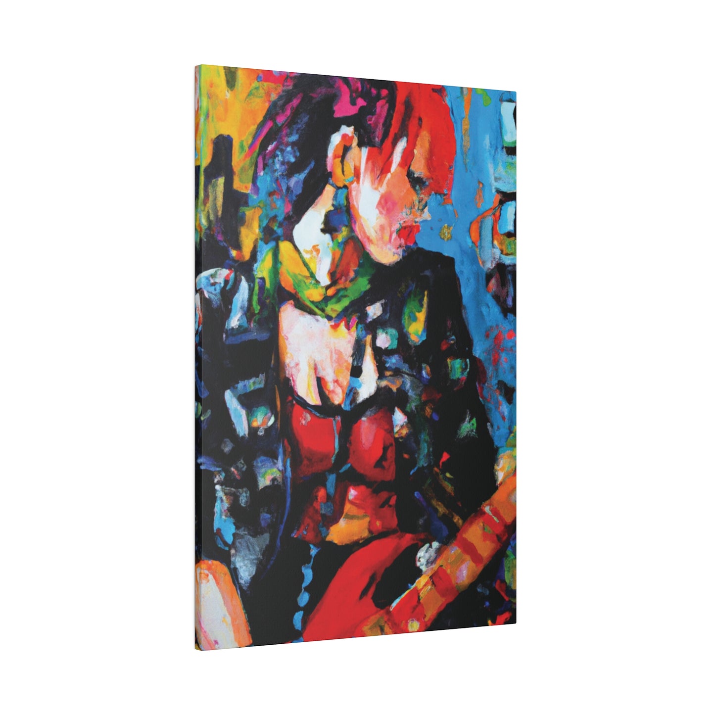 9602B - Rockstar Oil Painting Style Print | Poster | Home Decor | Wall Art | Music Art | Canvas