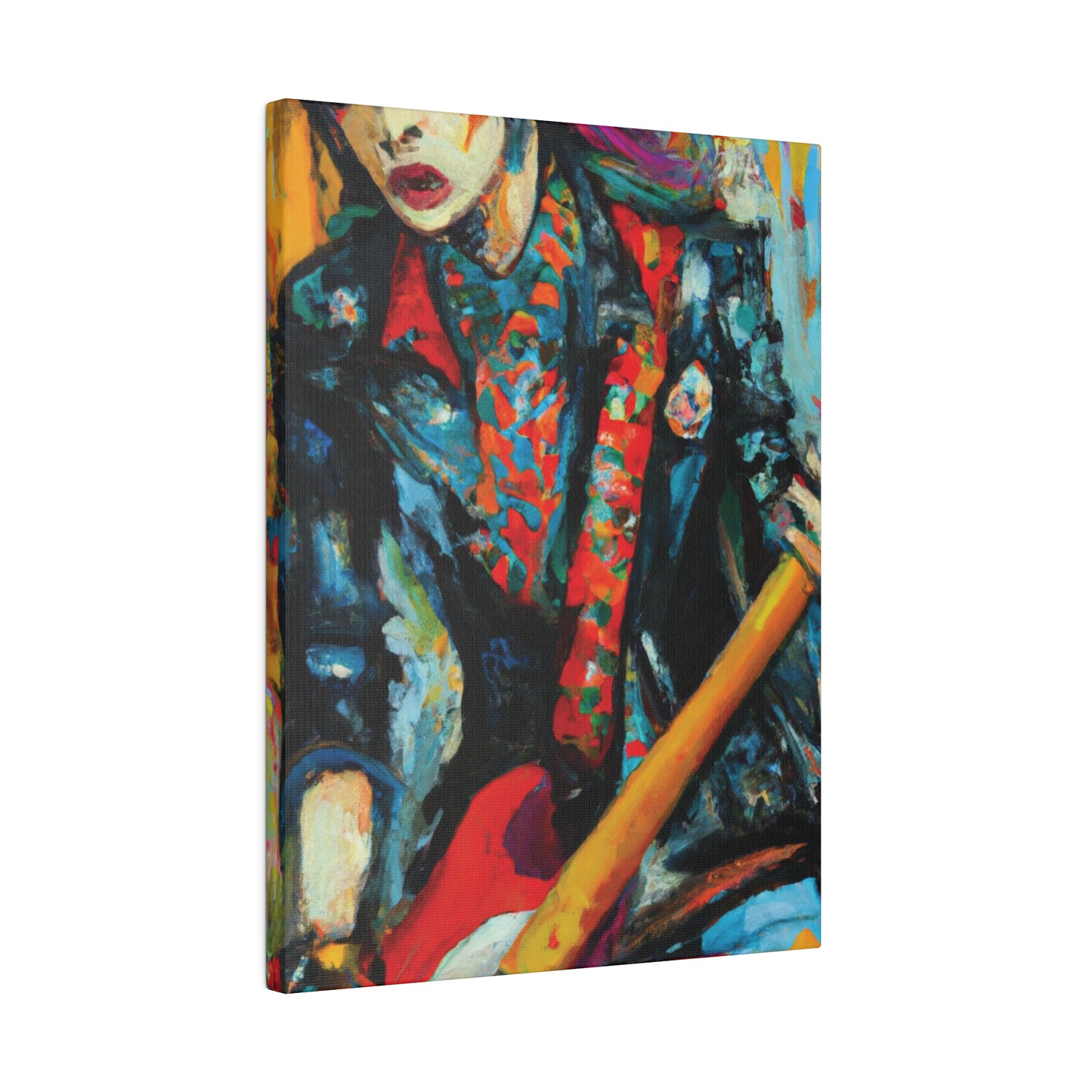 9697B - Rockstar Oil Painting Style Print | Poster | Home Decor | Wall Art | Music Art | Canvas