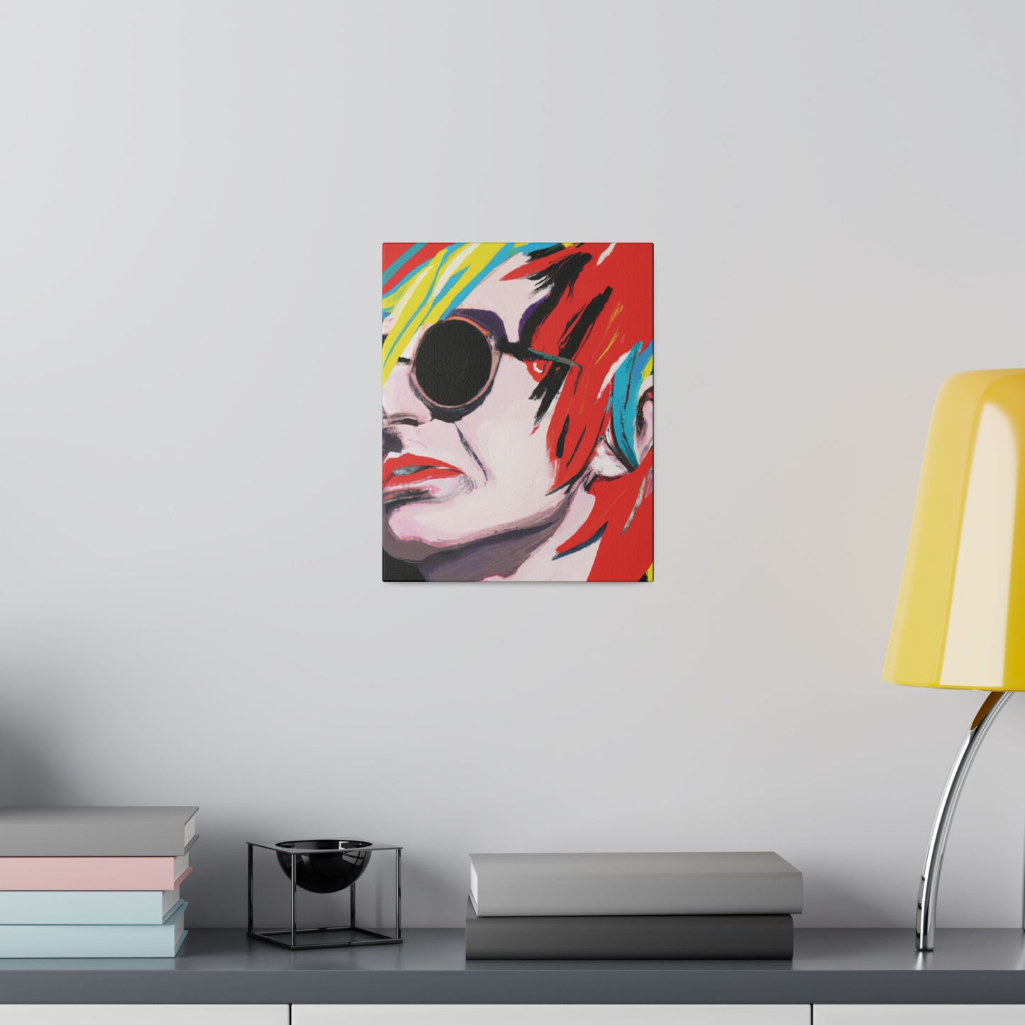 9573V - Rockstar Painting Print | Face | Abstract | Poster | Home Decor | Wall Art | Music Art | Canvas