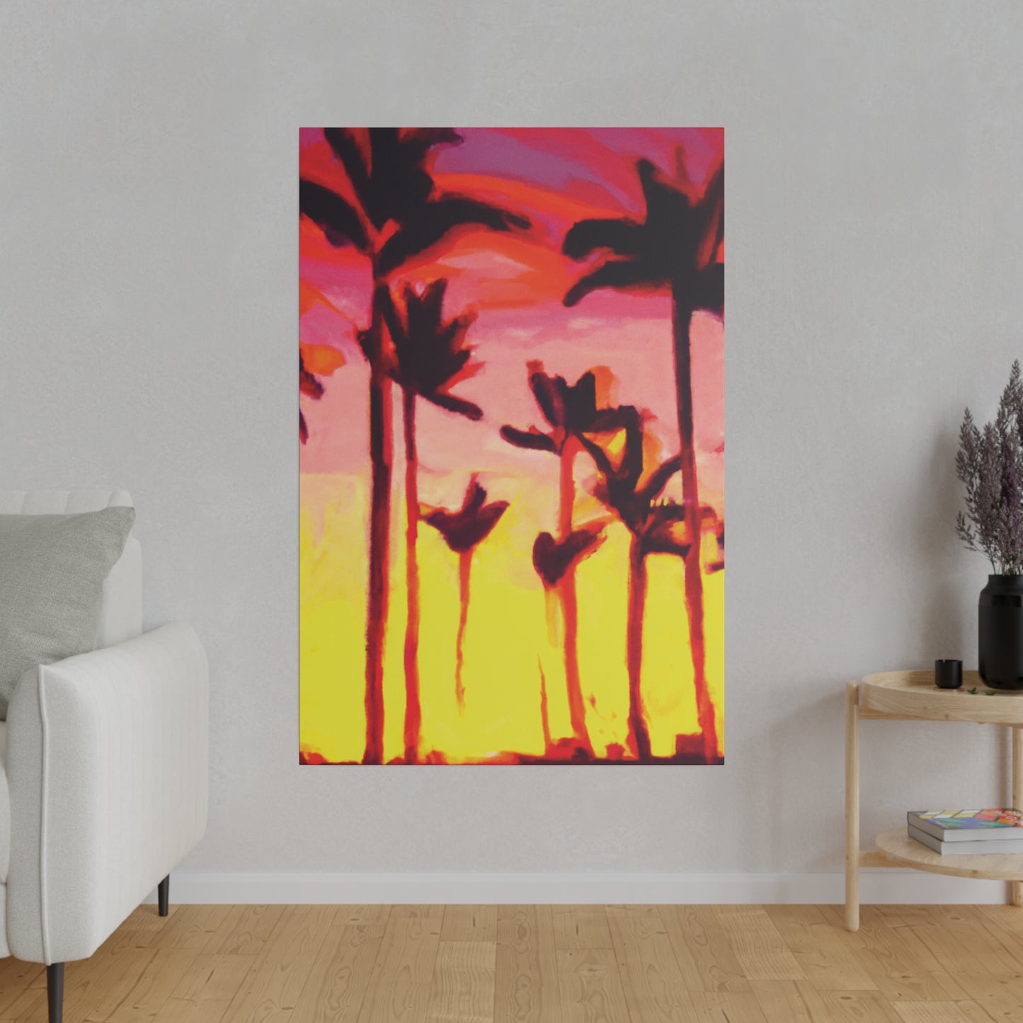 2249A - Miami Beach Sunset Painting Print | Miami | Beach | Sunset | Poster | Home Decor | Wall Art | Canvas