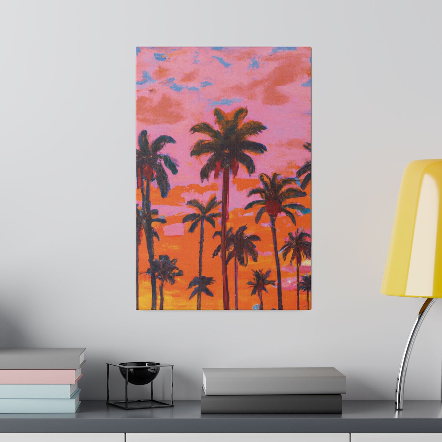 9385A - Miami Beach Sunset Painting Print | Miami | Beach | Sunset | Poster | Home Decor | Wall Art | Canvas