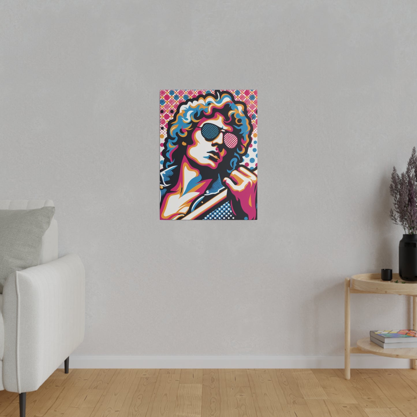 3572X - Rockstar Painting Print | Face | Abstract | Poster | Home Decor | Wall Art | Music Art | Canvas