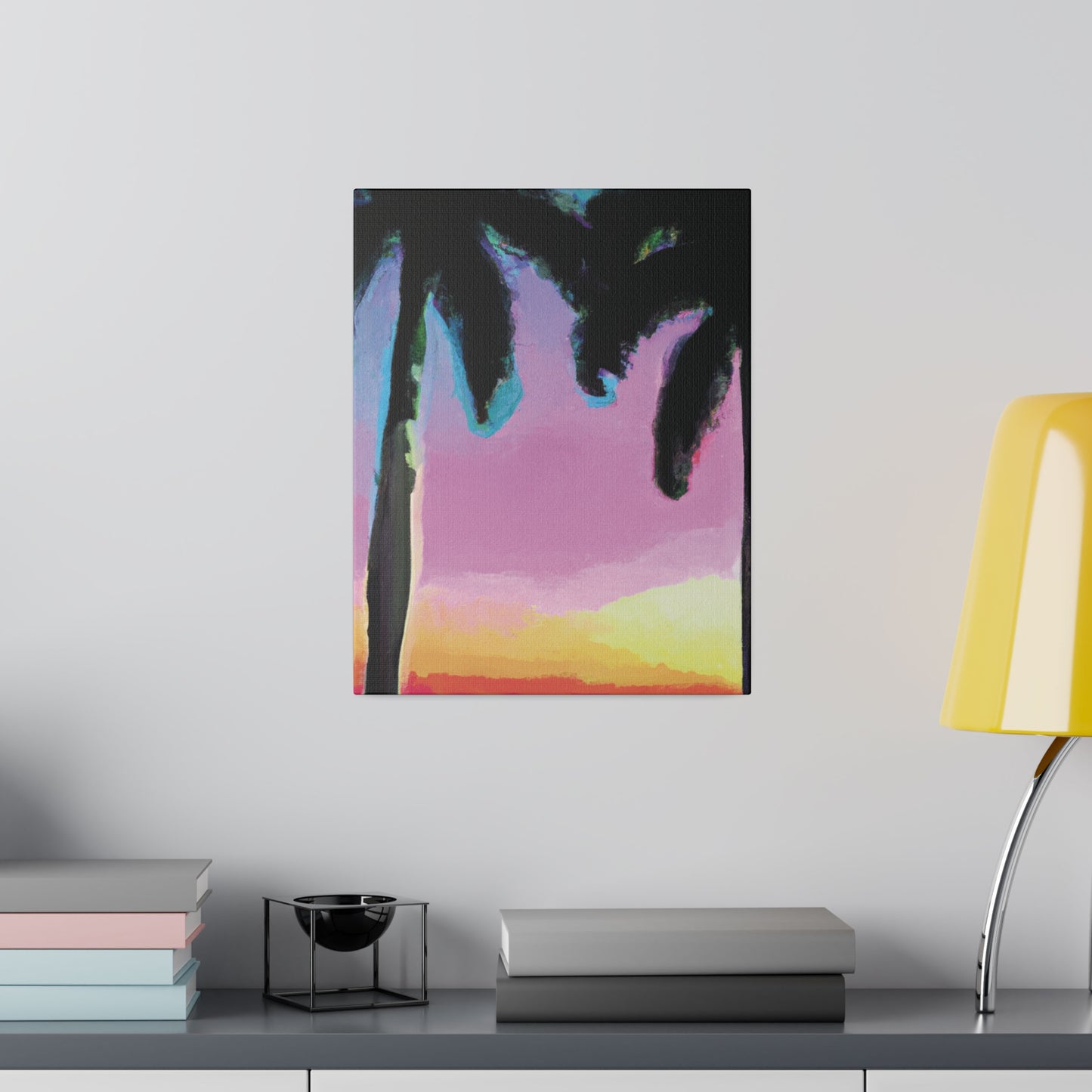 8491N - Miami Beach Sunset Painting Print | Miami | Beach | Sunset | Poster | Home Decor | Wall Art | Canvas