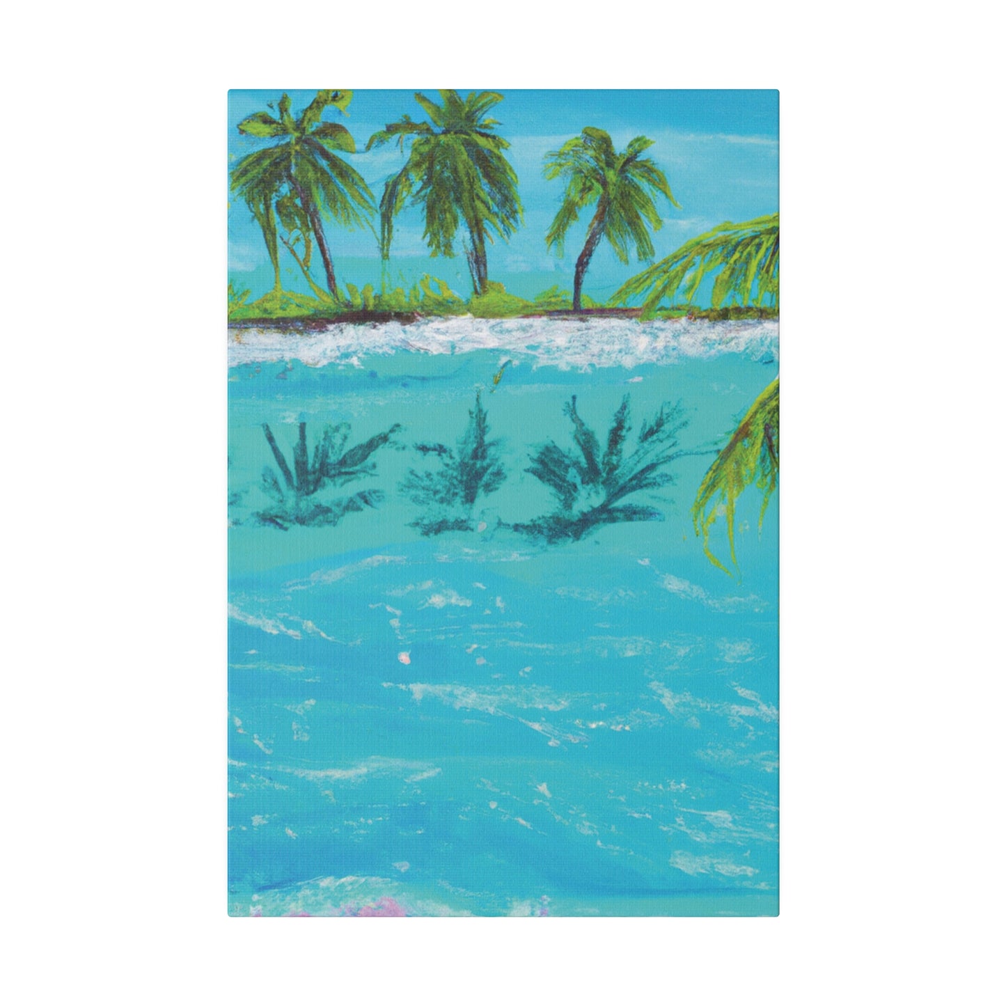 8321K - Bahamas Ocean Painting Print | Bahamas | Ocean | Beach | Poster | Home Decor | Wall Art | Canvas