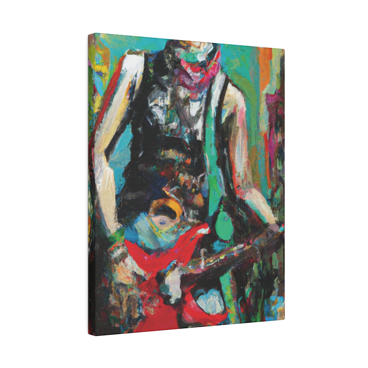 9287Z - Rockstar Oil Painting Style Print | Poster | Home Decor | Wall Art | Music Art | Canvas