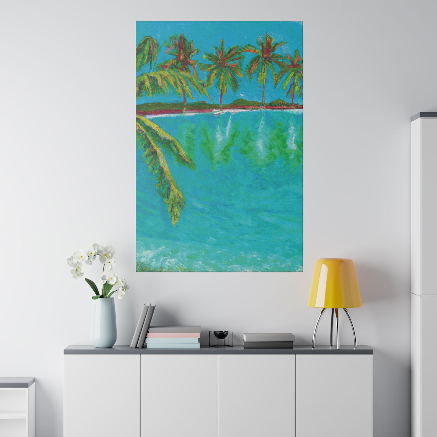 3255Q - Bahamas Ocean Painting Print | Bahamas | Ocean | Beach | Poster | Home Decor | Wall Art | Canvas