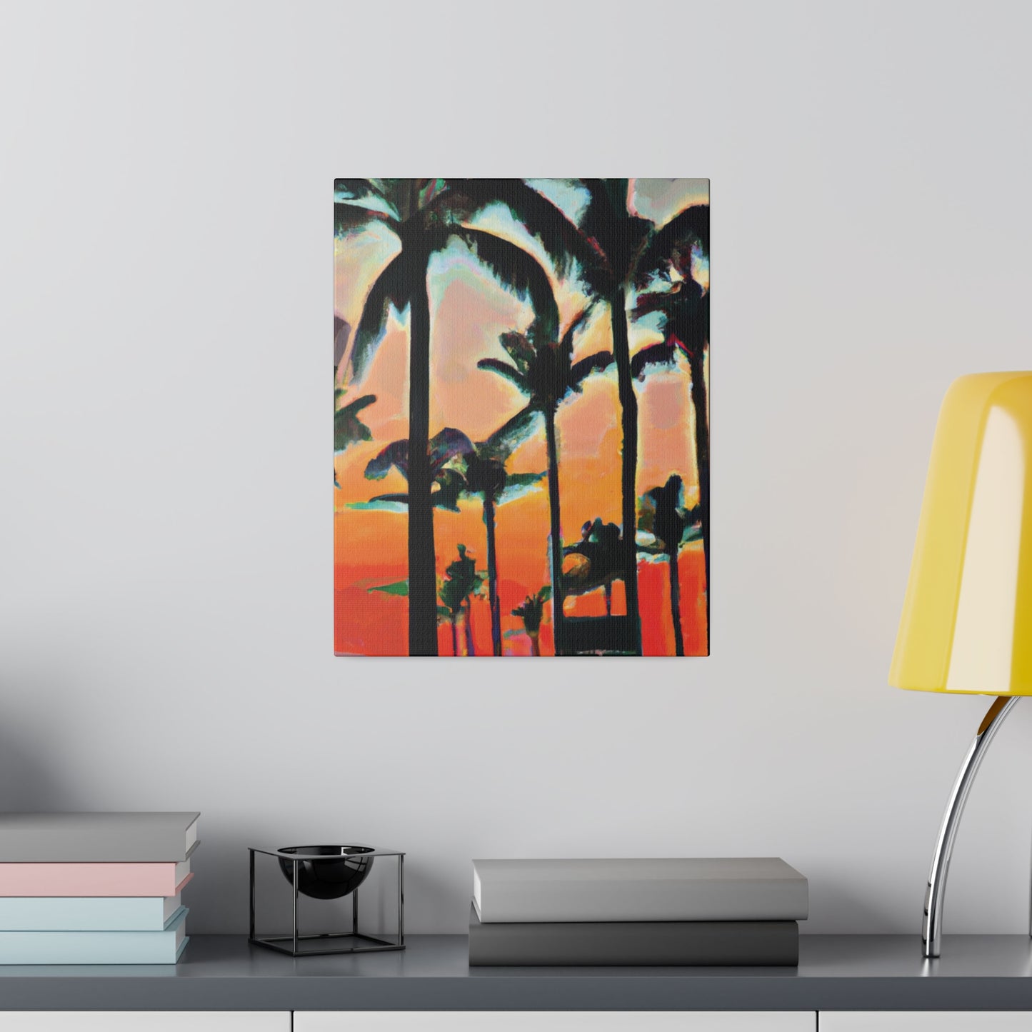 4891A - Miami Beach Sunset Painting Print | Miami | Beach | Sunset | Poster | Home Decor | Wall Art | Canvas