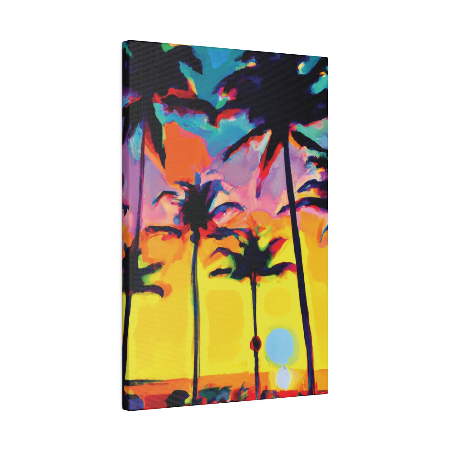 108K - Miami Beach Sunset Painting Print | Miami | Beach | Sunset | Poster | Home Decor | Wall Art | Canvas