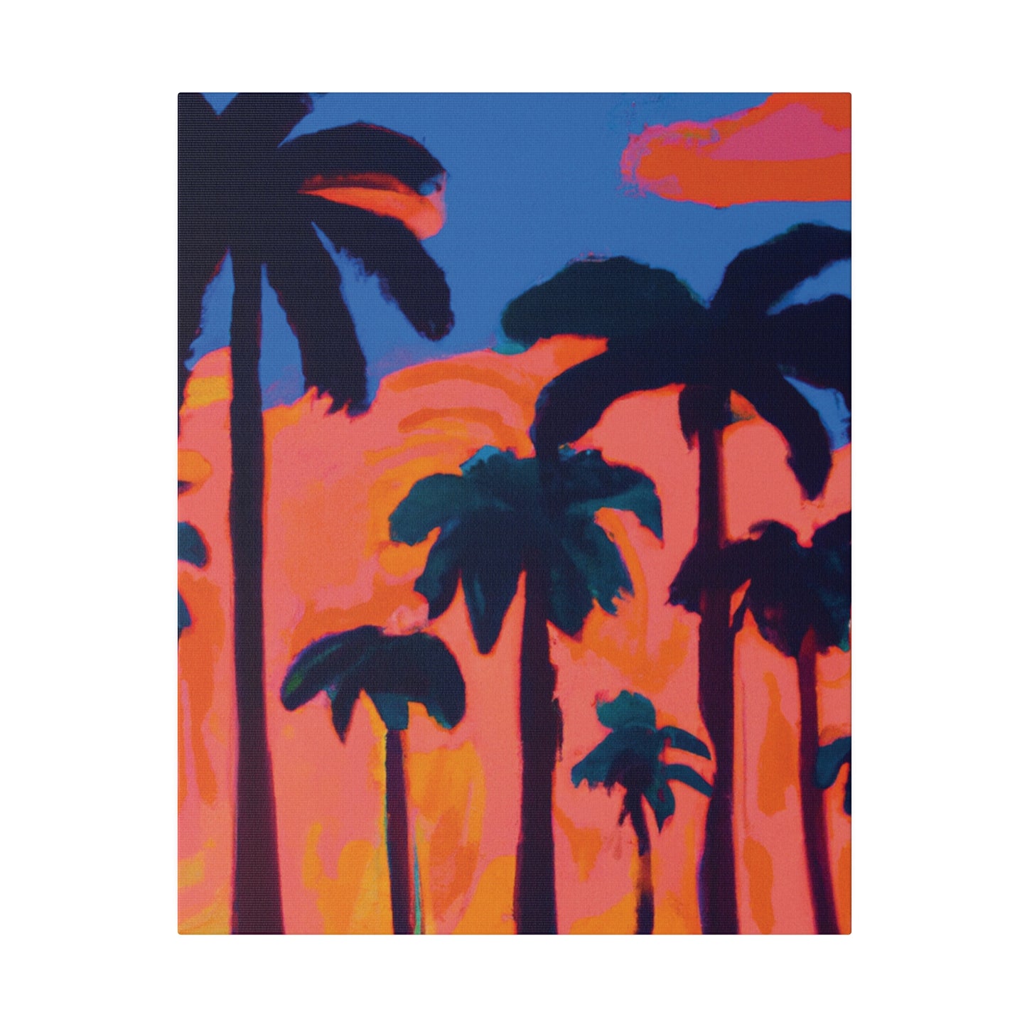 3239C - Miami Beach Sunset Painting Print | Miami | Beach | Sunset | Poster | Home Decor | Wall Art | Canvas