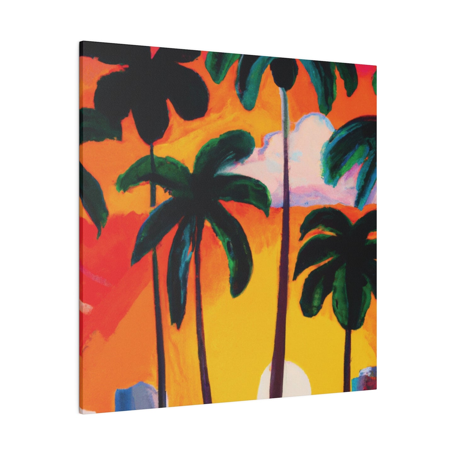 4327O - Miami Beach Sunset Painting Print | Miami | Beach | Sunset | Poster | Home Decor | Wall Art | Canvas