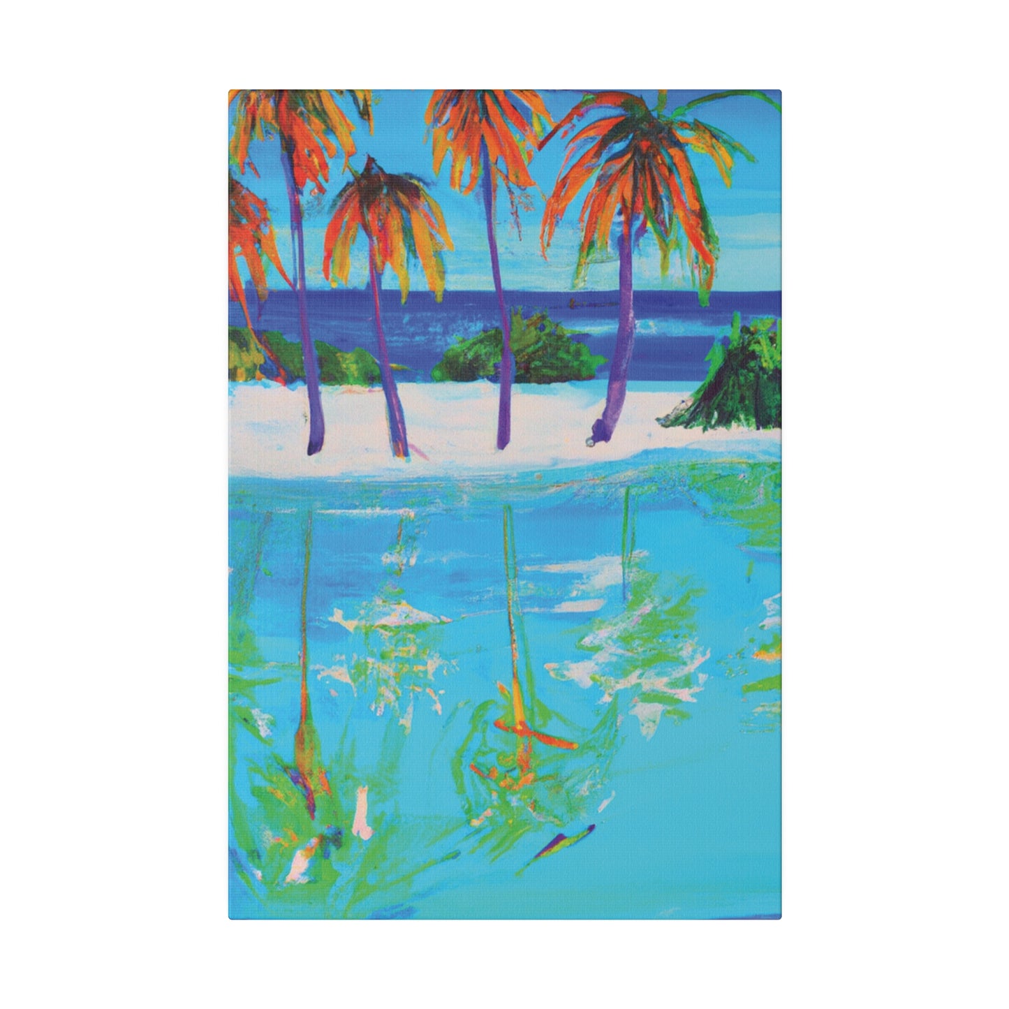 4518F - Bahamas Ocean Painting Print | Bahamas | Ocean | Beach | Poster | Home Decor | Wall Art | Canvas