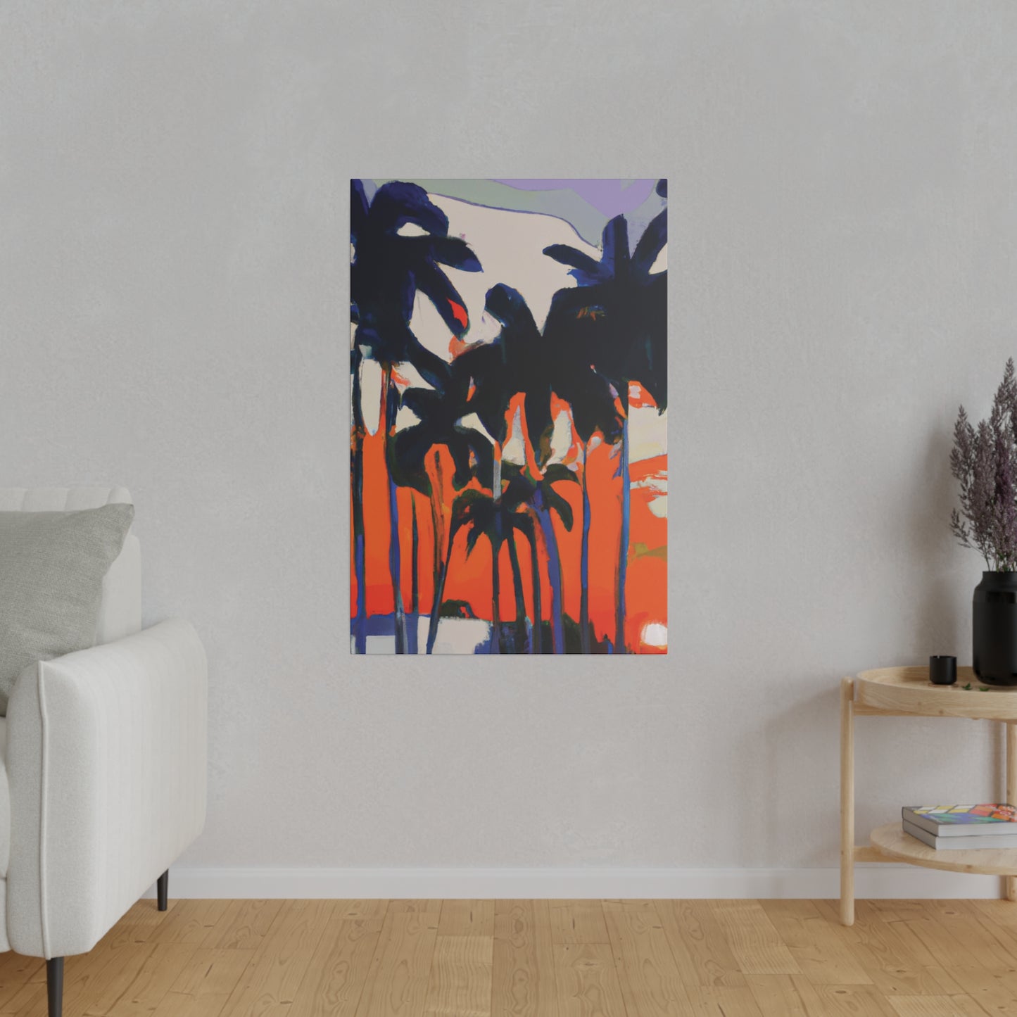 7345M - Miami Beach Sunset Painting Print | Miami | Beach | Sunset | Poster | Home Decor | Wall Art | Canvas