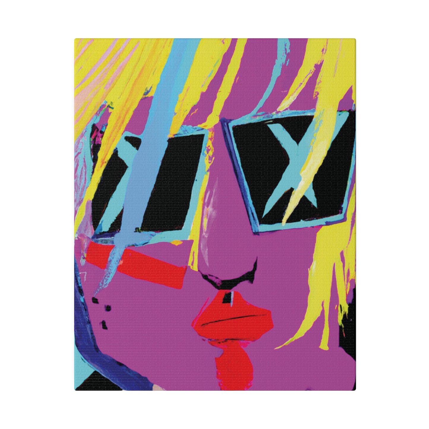 1712U - Rockstar Painting Print | Face | Abstract | Poster | Home Decor | Wall Art | Music Art | Canvas