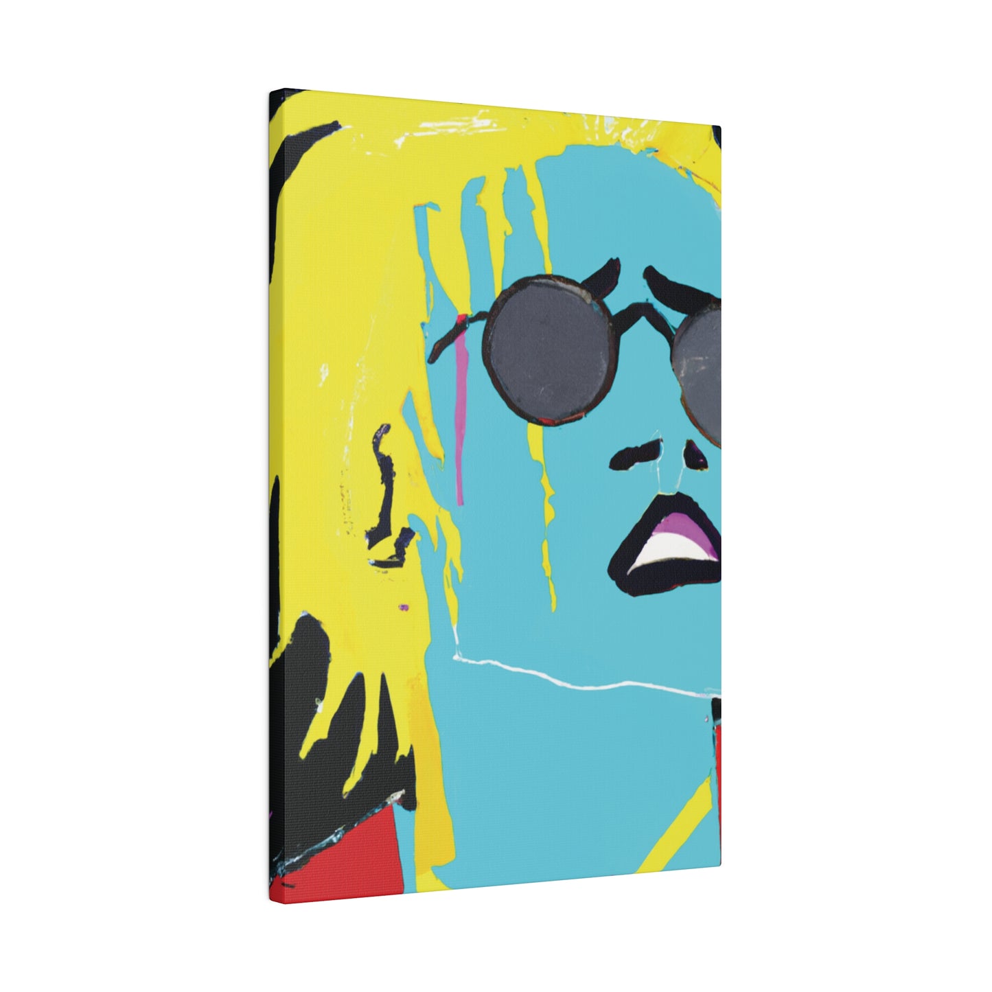 3863S - Rockstar Painting Print | Face | Abstract | Poster | Home Decor | Wall Art | Music Art | Canvas
