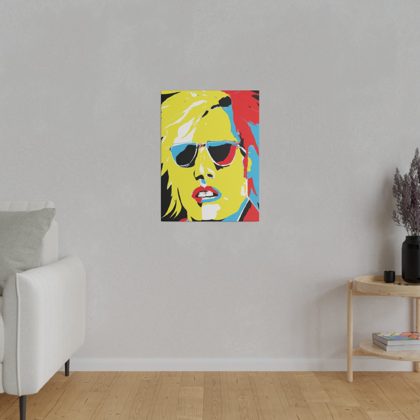 7436R - Rockstar Painting Print | Face | Abstract | Poster | Home Decor | Wall Art | Music Art | Canvas