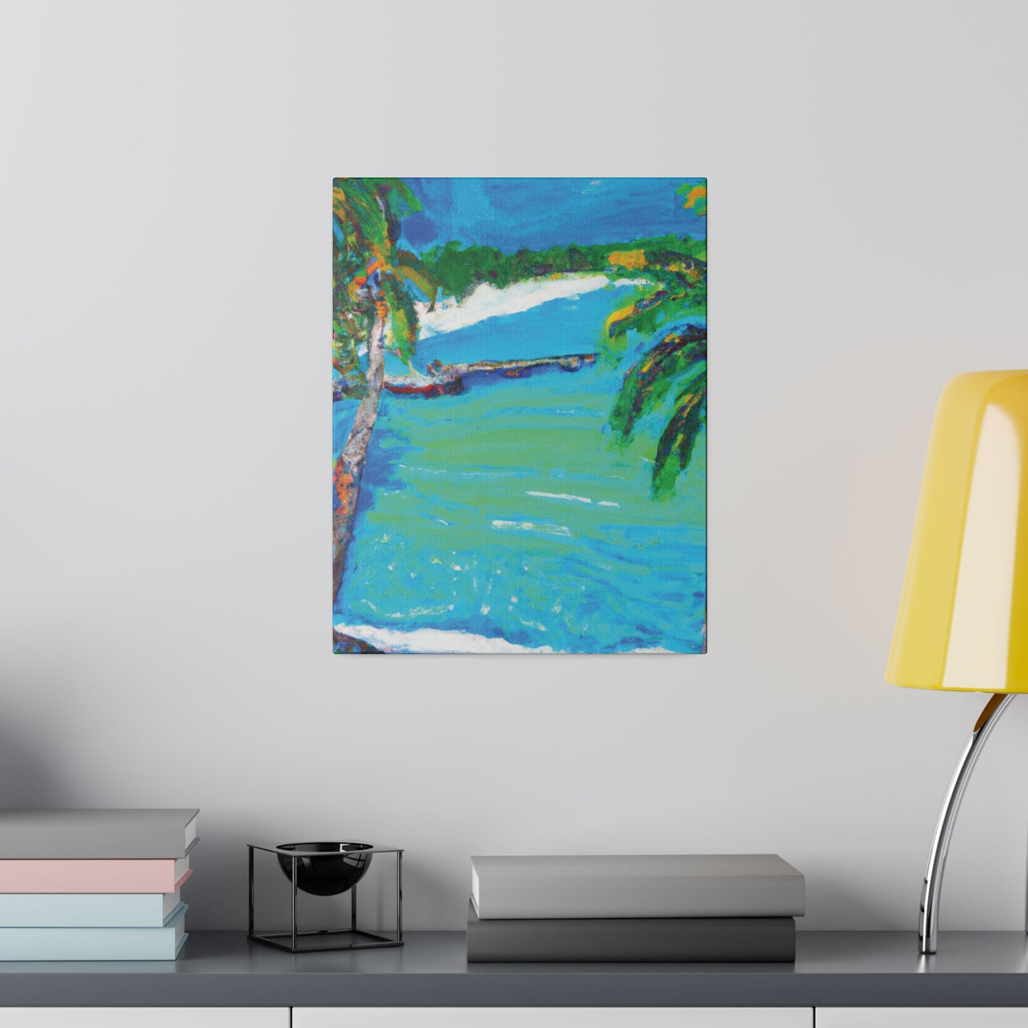 2499M - Bahamas Ocean Painting Print | Bahamas | Ocean | Beach | Poster | Home Decor | Wall Art | Canvas