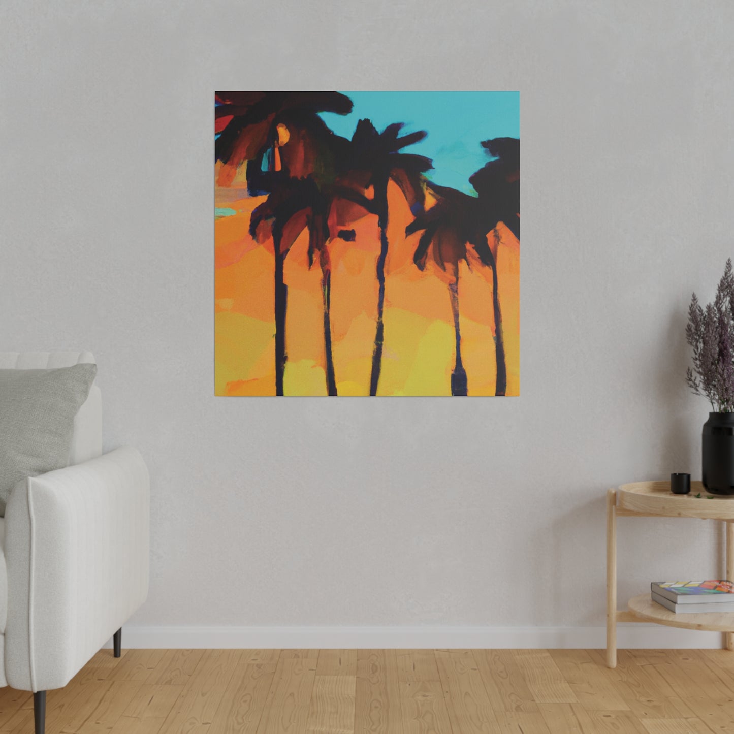 3606O - Miami Beach Sunset Painting Print | Miami | Beach | Sunset | Poster | Home Decor | Wall Art | Canvas