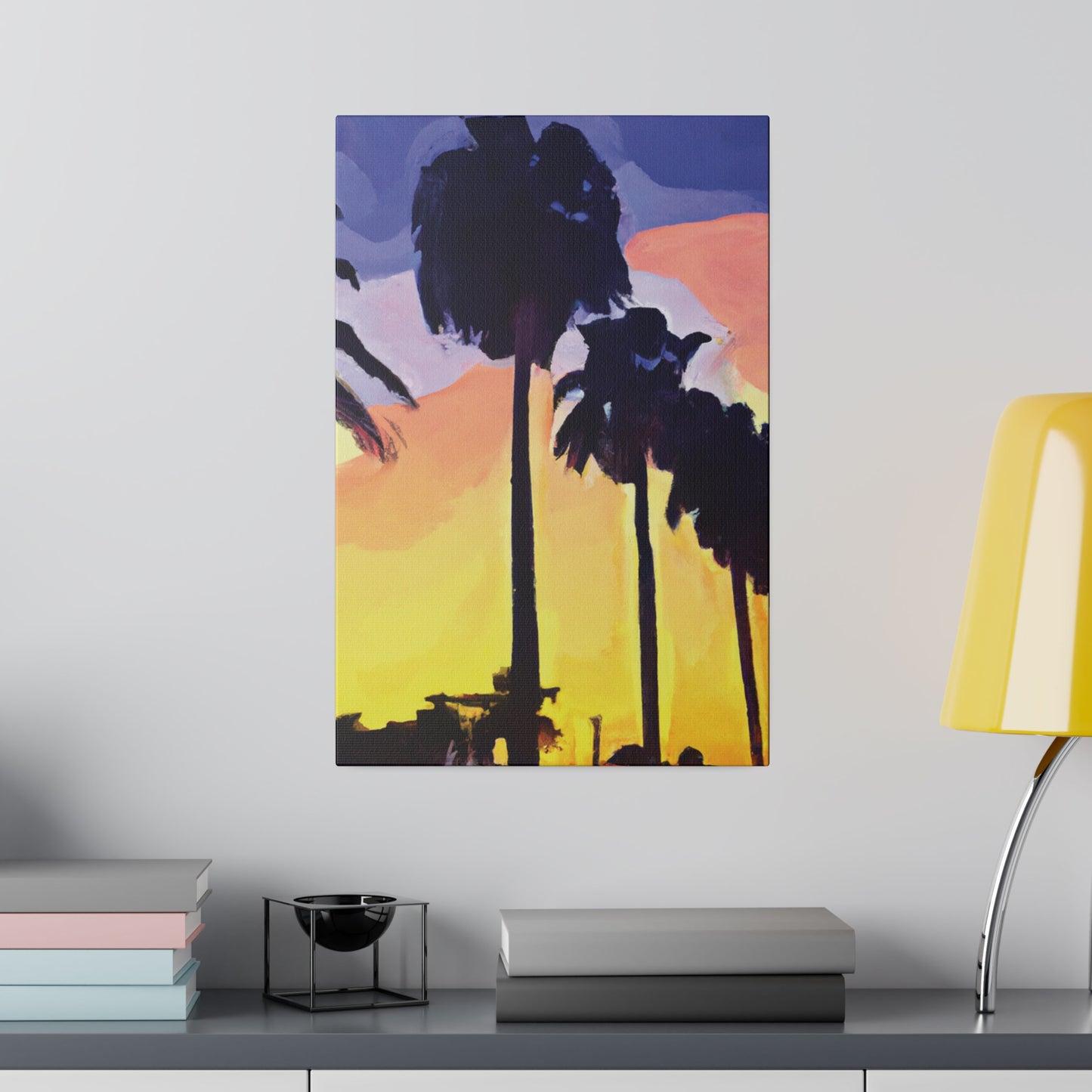 8023Y - Miami Beach Sunset Painting Print | Miami | Beach | Sunset | Poster | Home Decor | Wall Art | Canvas