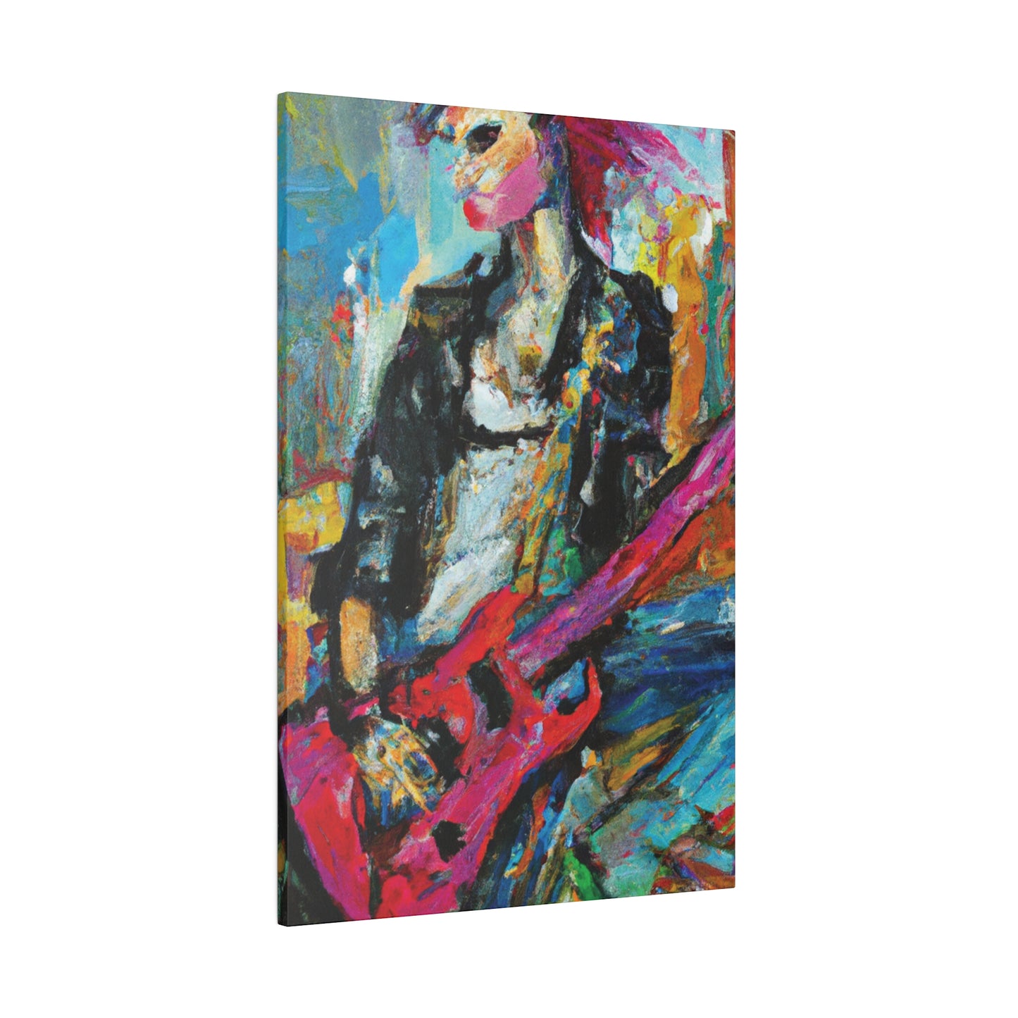 472O - Rockstar Oil Painting Style Print | Poster | Home Decor | Wall Art | Music Art | Canvas